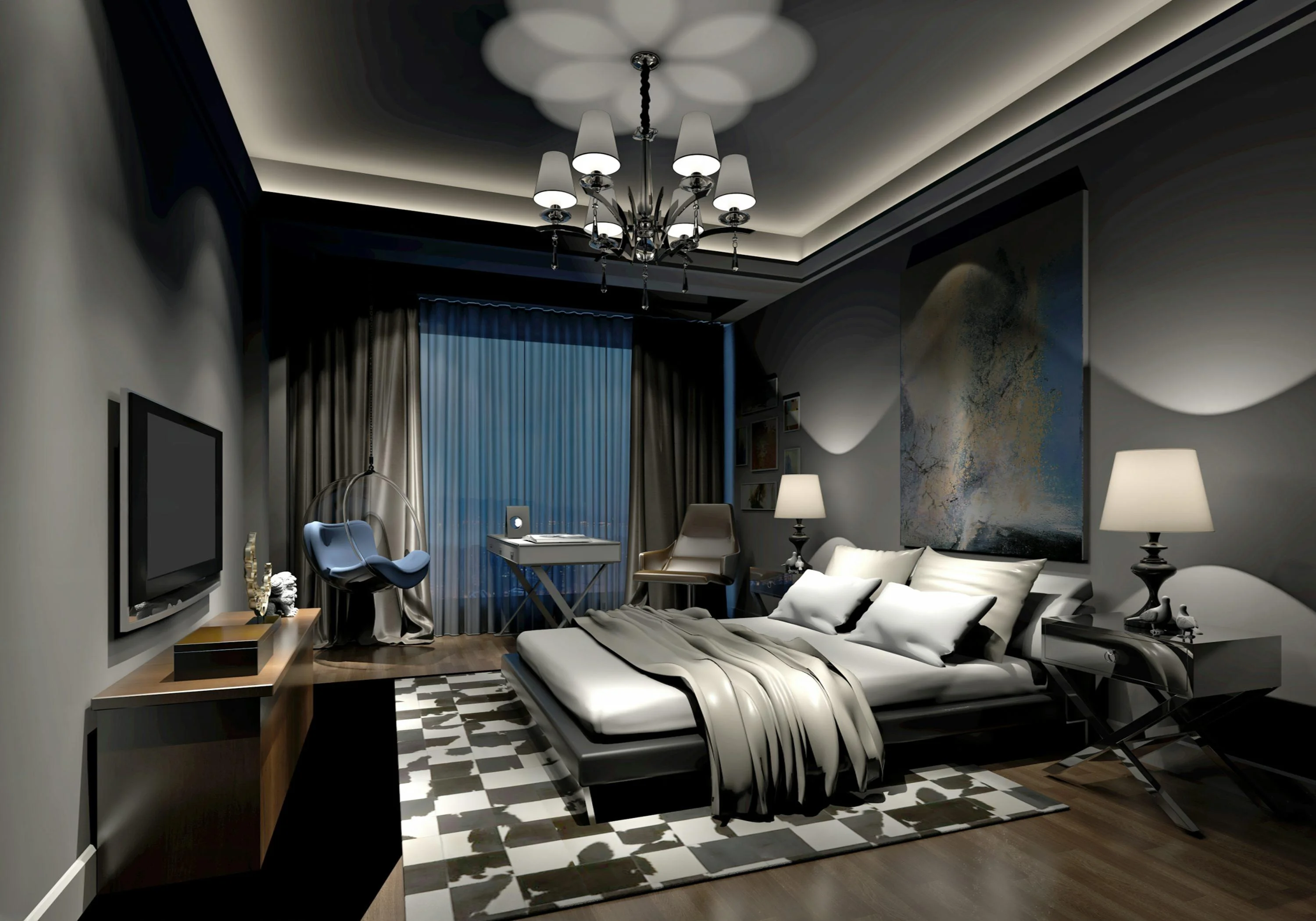 Luxury Contemporary Bedroom - Image 4